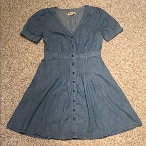 MADEWELL Denim Chambray Midi Dress 6